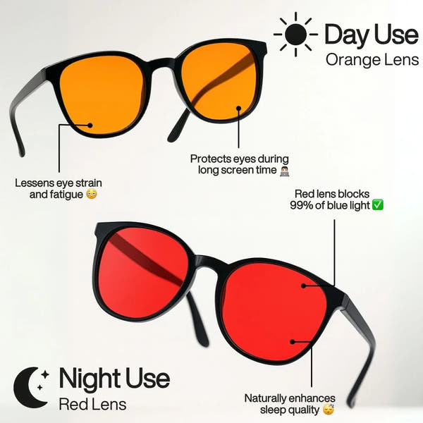 Avenor™ Unisex Red Lens Blue Light Glasses